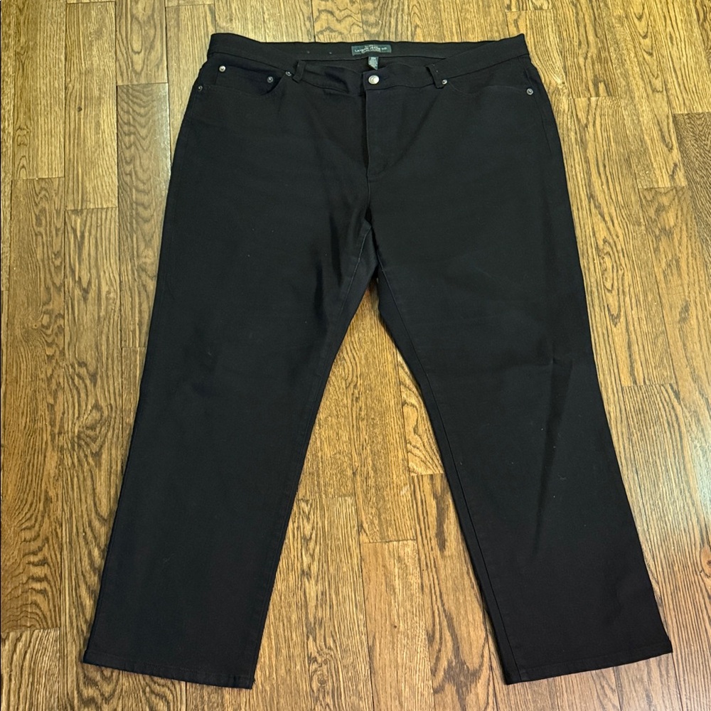 Lauren Ralph Lauren 20W Black Jeans Excellent Used Condition